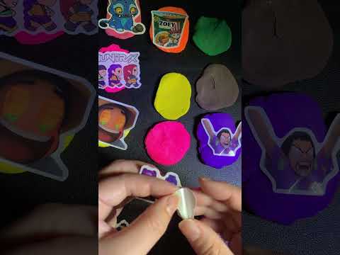 Jinu X Durpey X Joey Sticker Diy Clay Kpopdemonhunter Huntrix Sajaboys