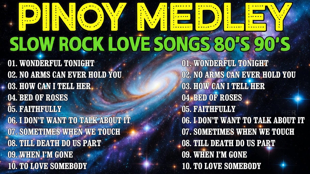 Slow Rock Love Song Nonstop 🎷 SLOW ROCK MEDLEY 🎧 Rock Ballads 70S 80S 90S 🔊 Nonstop Pinoy Medley