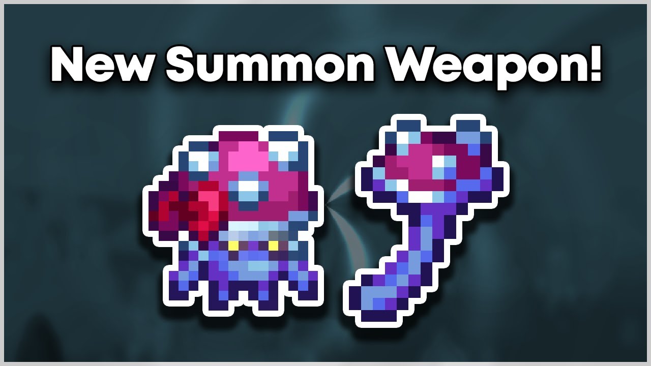 A Great Starter Summon Weapon in Terraria 1.4.5! - Mushroom Staff