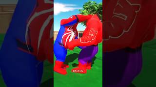 Red Hulk Goro vs Spider Goro #hulk #spiderman #gorilla #shorts #red #arbs #gorillatag