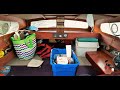 Boat Camping Details, Aboard CROW, a Camp Cruising Sailboat