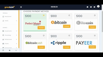 How to Invest with Perfect Money in Grossbyte