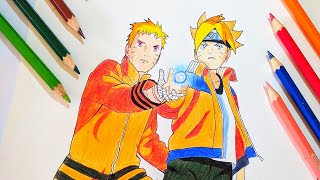 DRAWING | NARUTO & BORUTO | TIMELAPSE screenshot 2