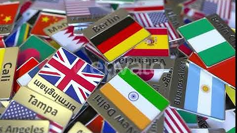 Souvenir Badge with Berlin Text and National Flag | Motion Graphics - Envato elements