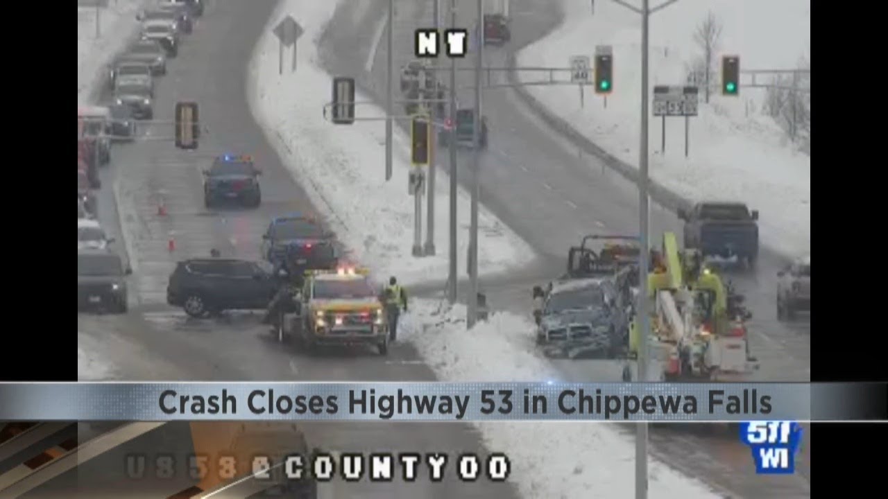 Winter to weather causing slick roads lead to crash - YouTube