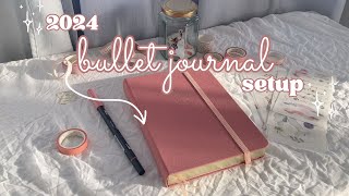 2024 bullet journal setup 🌸 starting a new journal | plan with me