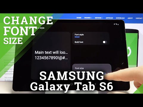 How to Change Font Size in SAMSUNG Galaxy Tab S6 – Find Font Customization Settings