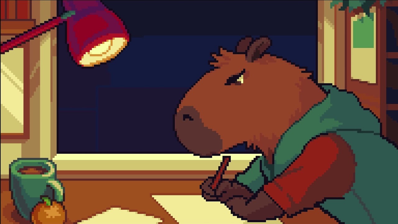 Capybara Pixel Art | Sticker