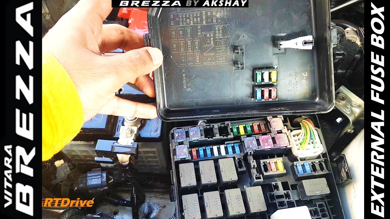 Brezza How to change Fuses ? complete guide External Fuse Box
