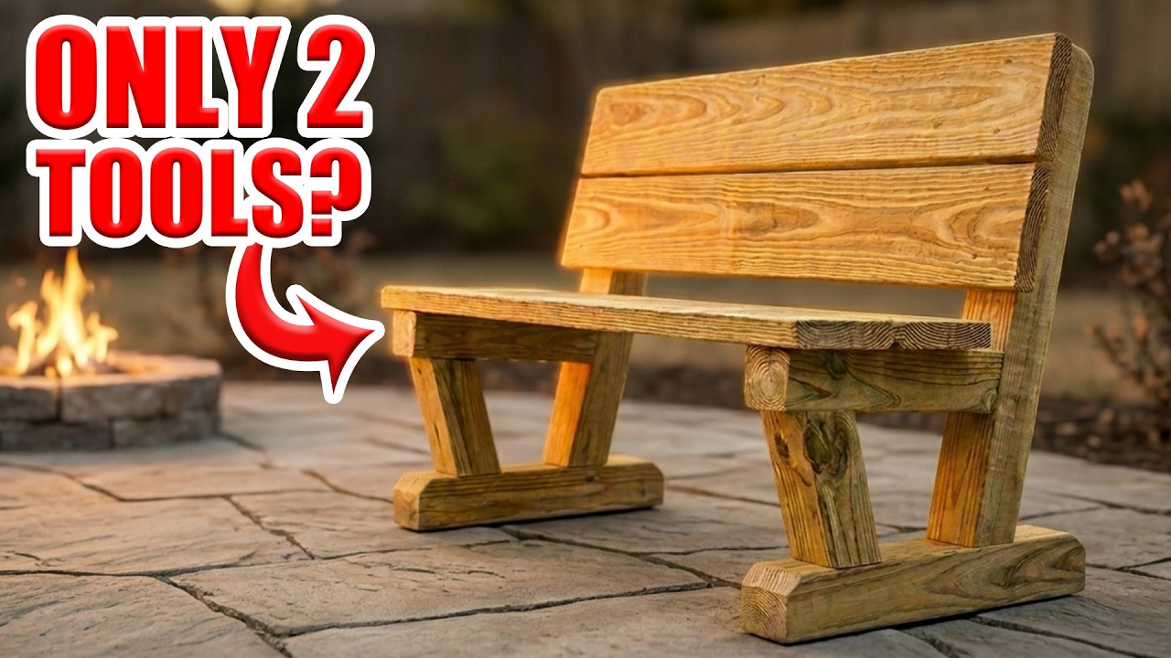 30 Minute Outdoor Bench [DIY Plans]