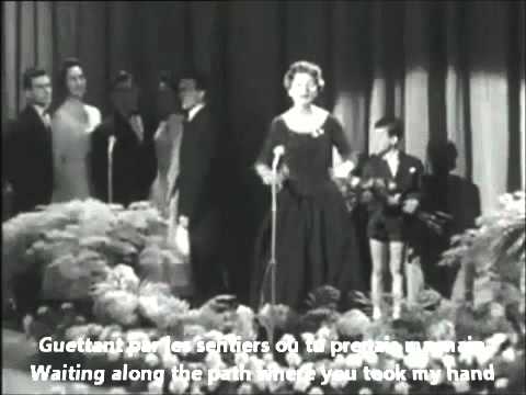 Eurovision 1956 - Switzerland - Lys Assia - Refrain - Sing Along - YouTube