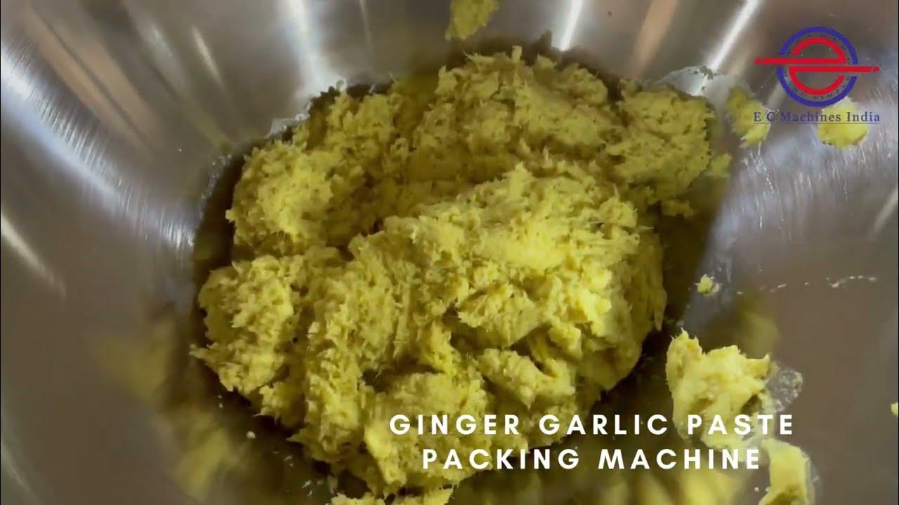 Ginger Garlic Paste Packing Machine 10 to 250mL Paste packing 4 Side