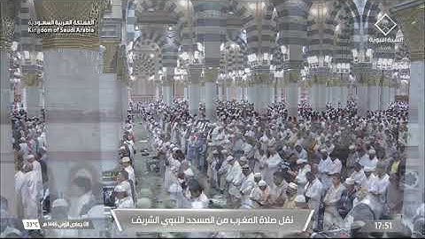 صلاة المغرب للشيخ محمد برهجي من المسجد النبوي الشريف 8 جمادى الأولى 1446 خواتيم سورة البقرة