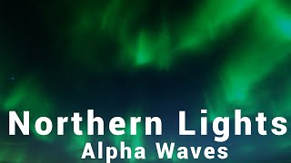 Northern Lights - TV Background Night Sky - Alpha Waves for Studying| Binaural Beats | 4 hrs screenshot 2