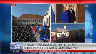 INAUGURACIJA HRVATSKE PREDSJEDNICE Kolinde Grabar Kitarović 15.02.2015.