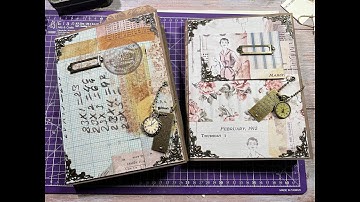 Tim Holtz Altered file folder flipthrough