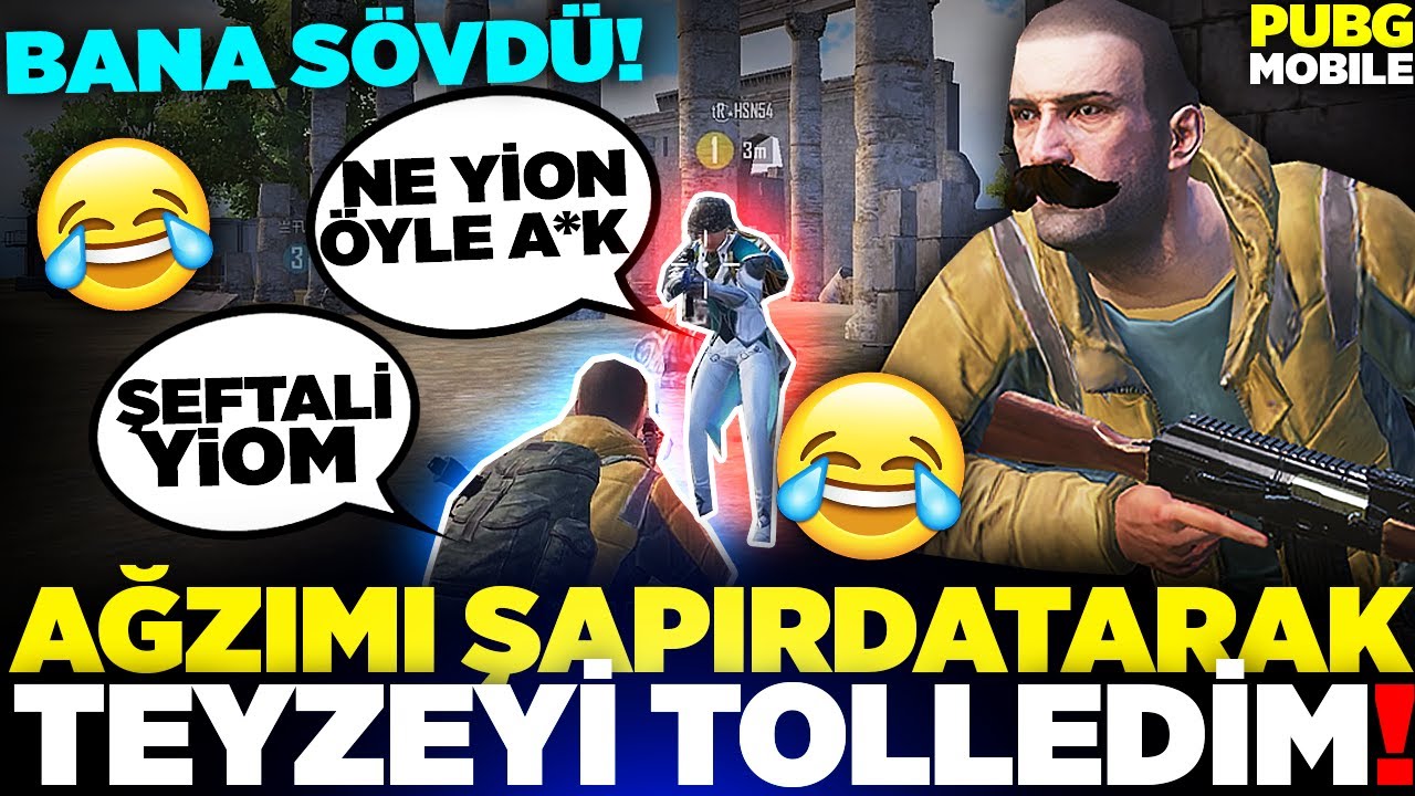 AĞZIMI ŞAPIRDATARAK TEYZEYİ TROLLEDİM 😂 KÜFÜR ETTİ  😡 | PUBG MOBILE