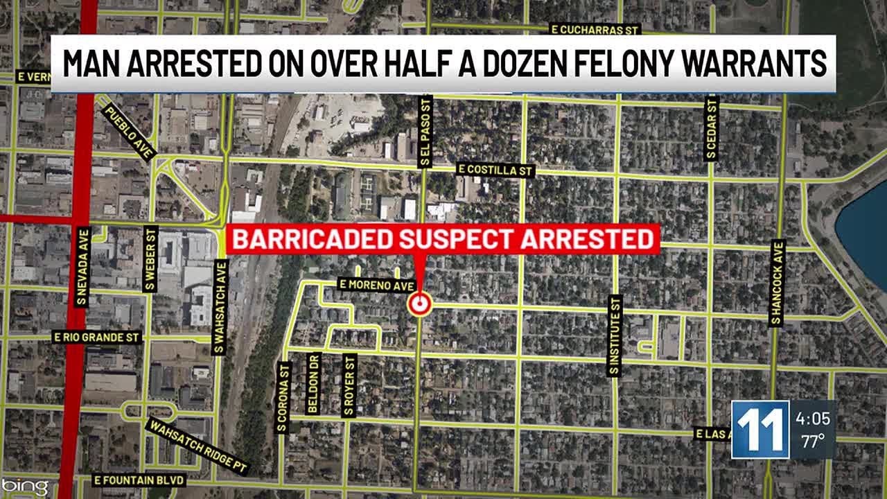 Man arrested on seven warrants after standoff in Colorado Springs - YouTube