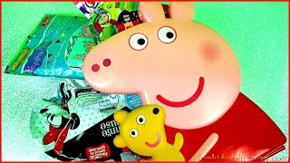 Peppa Pig Carry Along Friends Opening Toy Surprises.Valixhja Peppa Pig dhe Shoket dhe Lodra Surprize