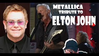 FIRST TIME SEEING 'METALLICA PERFORM AT THE ELTON JOHN TRIBUTE SHOW (GENUINE REACTION)