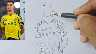 How To Draw Ronaldo With Al Nr Jersey Full Guide