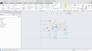 CREO 5.0 Tutorial Tamil 18 : Delete Segment | Editing | Sketch | creo