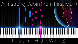 Armstrong Cabin (from First Man) - J. HURWITZ - Synthesia type piano tutorial