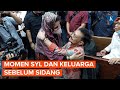 Momen syl cium dan peluk anakistri sebelum sidang