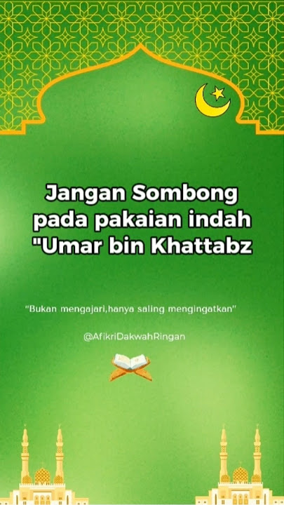 Sombong ialah perhiasan syaithon