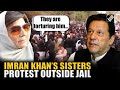 Former Pakistan PM Imran Khan’s sisters hold protest outside Adiala Jail in Rawalpindi
