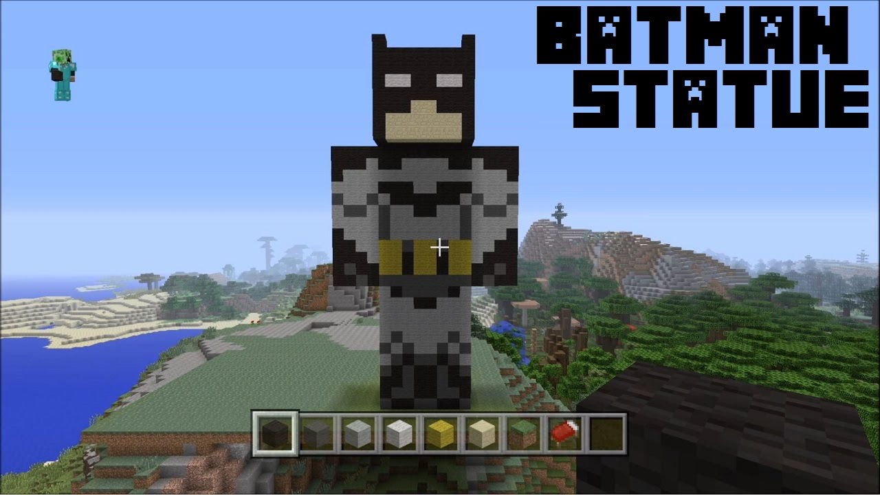 Minecraft Let's Build Batman (Statue) YouTube