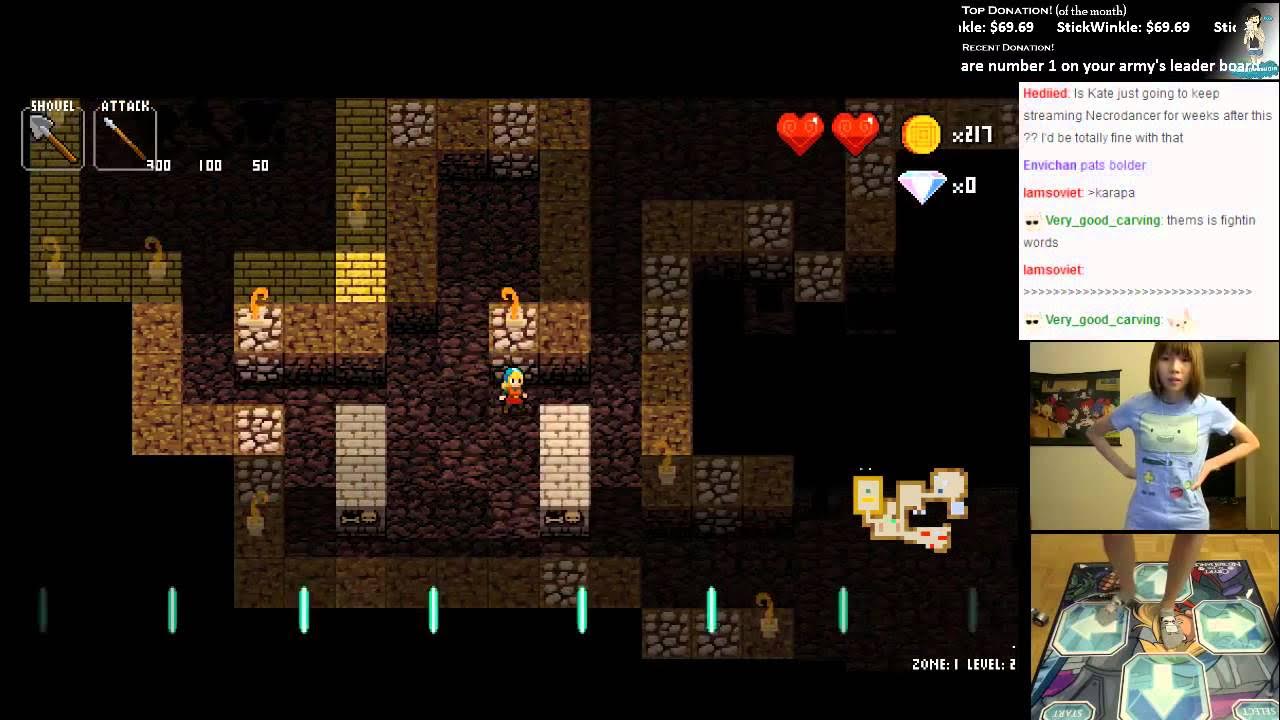 Kate Live! Crypt of the NecroDancer with Dance Pad "NecroThon" [The