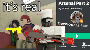 arsenal part 2 with a cool developer | ROBLOX