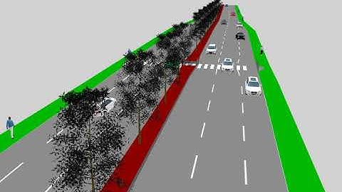 Mid-block Pedestrian Crossing- PTV VISSIM