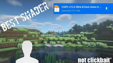 best shader for mcpe // cspe shader // best shader // download link in description