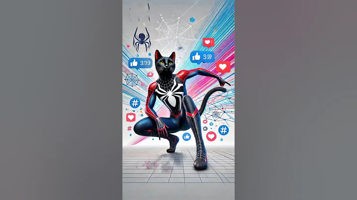 Cats & Spider Man. #cat #ai #catlover #cute #funny #aiart #kitten #catvideos #funnycats #cute