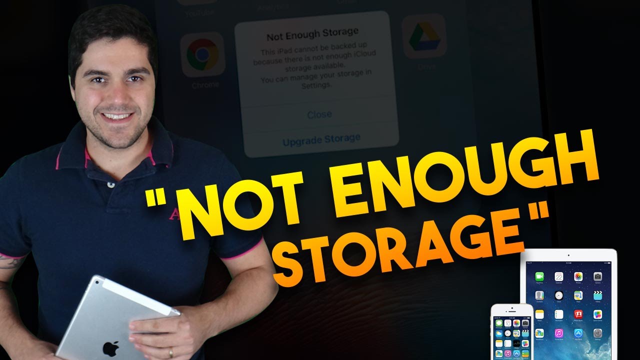 Como resolver o problema de falta de espaço no iCloud (Not Enough Storage) - YouTube