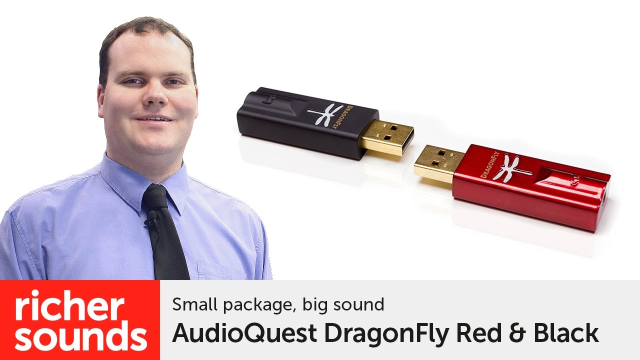 stemme jury Derfor Audioquest DragonFly Red & Black - USB DAC/headphone amp | Richer Sounds -  YouTube