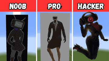 Skibidi Toilet ALL Characters Pixel Art Noob vs Pro vs HACKER #9