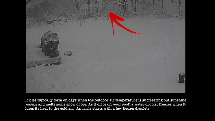 Icicle Forms Time Lapse