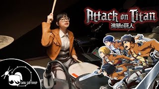 Video thumbnail of "Attack on Titan Opening OP1 Guren no Yumiya Drum Cover ( Tarn Softwhip )"