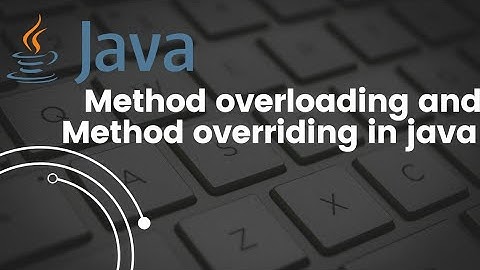 Method overloading and method overriding with examples in java #java #methods #corejava