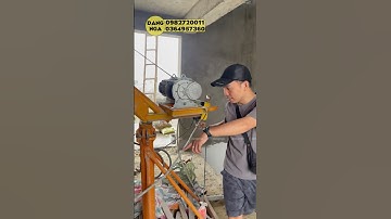 Bộ cẩu xoay 360 độ lắp đặt tại công trình #tranhiep #dienmaydangnga