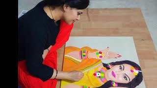 Priyadeep face rangoli/priyadeep face rangoli with her success story.