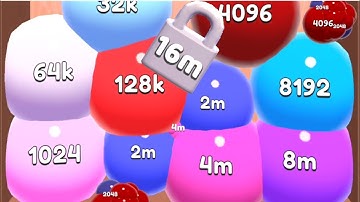 Jelly 2048 - Blob Merge 3d Unlock 16M - All Max Levels 18 Android iOS, Gameplay Walkthrough Part 12