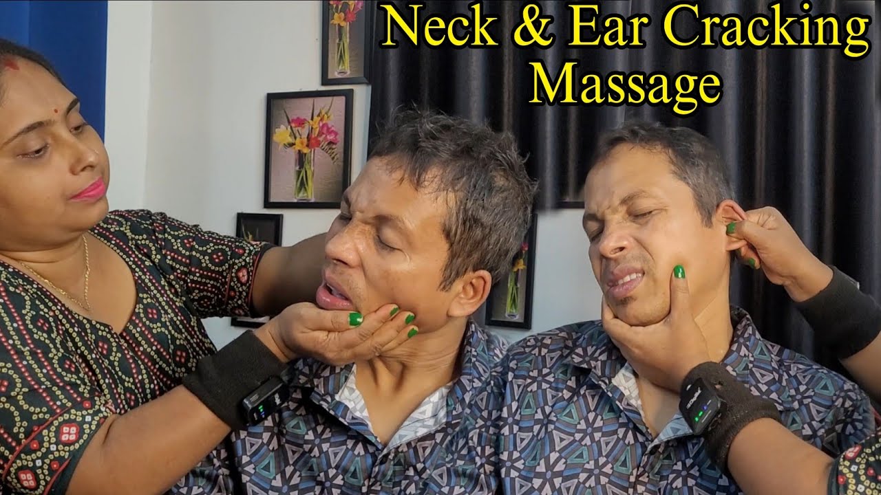Ear Cracking Massage Asmr Relaxing Head Massage Neck Hair Cracking 