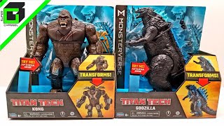 New Godzilla Vs Kong Titan Tech Toys Playmates Action Figures Unboxing And Review