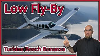 Aviation Enthusiast's Delight:✈️ Experience the Beech Bonanza B36TC Turboprop's Thrilling Low Fly By