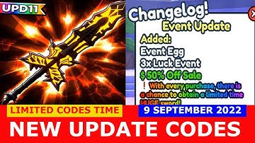 NEW CODES WORK *35MVISITS* [35M] Sword Simulator ROBLOX | LIMITED CODES TIME| September 9, 2022