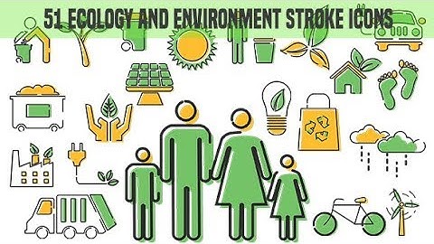 51 Ecology and Environment Stroke Icons- Motion Graphics Pack